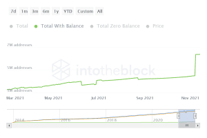 ITB doge total addresses 2021 11 15T14 00 54.483Z