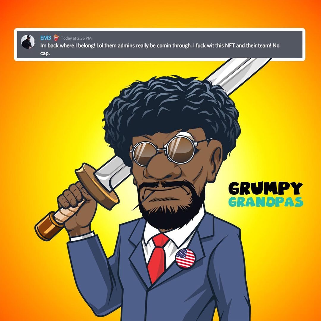10,000 Grumpy Grandpas NFT Retiring To Solana, Only 200 Whitelisting Spots Left 5 YgCHV6W68u9YDX0rxbTopV85qyxPlBQSwWaQm GSn7l2dB08NNYT0N6Ex6XY48Vyh8k9VRYUzlmJwZFHNnOBoRR6oaUXnVFr8D4SZJeJmMJOuTgPq7DgnUrxEwFeWczBwNtB9 WC