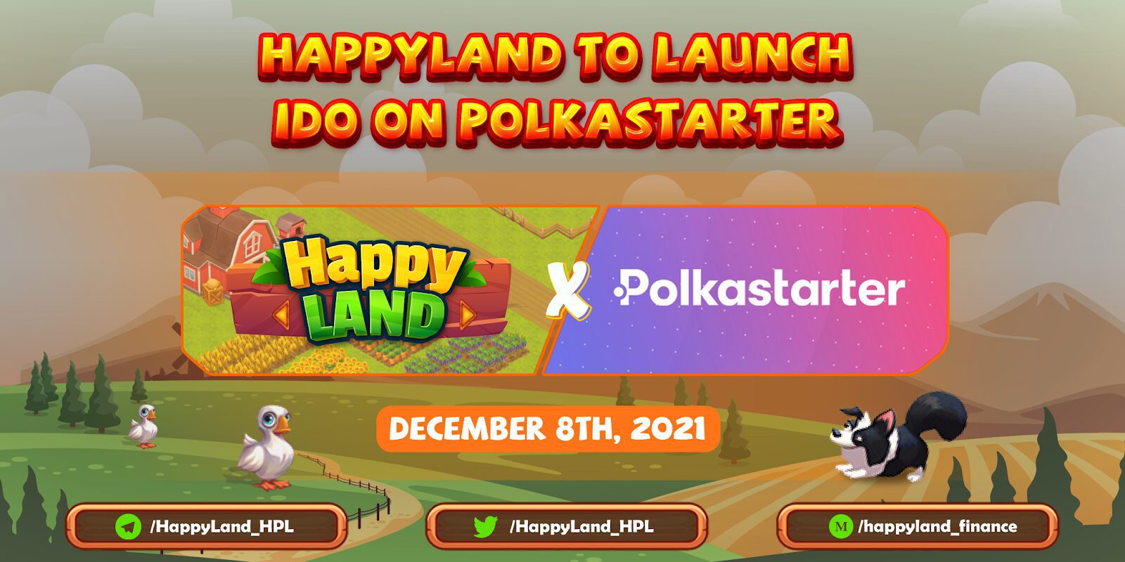 HappyLand Announced That They Will Launch on Polkastarter on December 8, 2021 3 laHkqq6A9WTaBfPr24hisDrvKX995dr 0xyVuv Hxp4WVjw27 rxTv1IijYgN