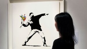 sothebys to bring down the hammer in ethereum on two iconic banksy paintings