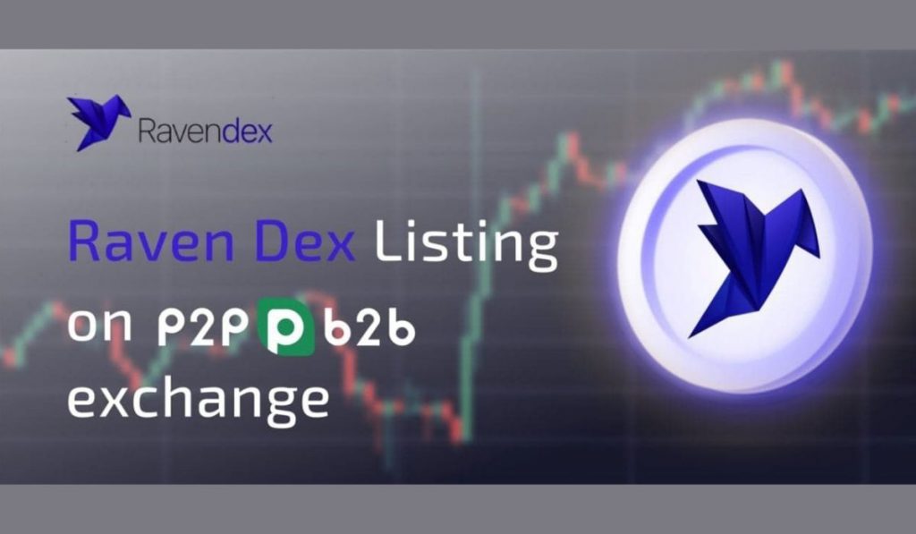 Ravendex Readies For p2pb2b.io Exchange Listing Ahead Of Its Staking Protocol Release