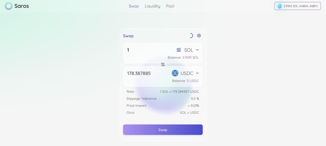 Saros, the DeFi Super-Network Built on Solana 3 UuTDf8m7EQuhZhdXCN5ud 4Tirkn9HDPjaSWn3Wnsjt8 DT485STSTZ9cGtuTy gpILob5KvGP yEpxDvaH0KsExOSTNK2fVea4r P yXirrN 51Bb1H4WRiGkj2Tt9322FW8fVU