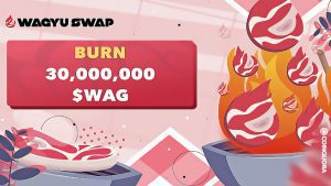 WagyuSwap DEX Burns 30 Million of WAG 7 of Total Supply is Now Gone