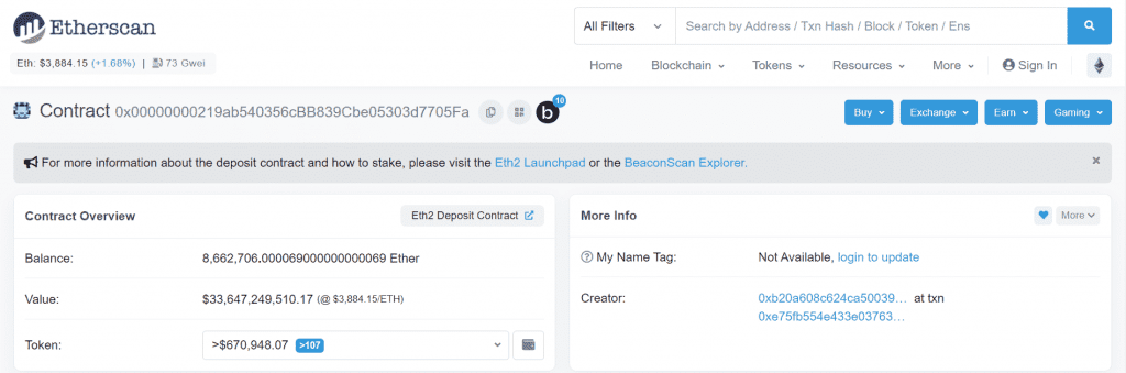 largest ethereum contract