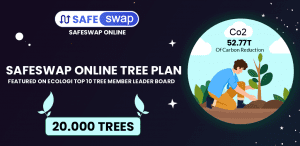 SAFESWAP ONLINE TREE PLAN FEATURED ON ECOLOGI TOP 100 TREE MEMBER LEADER BOARD