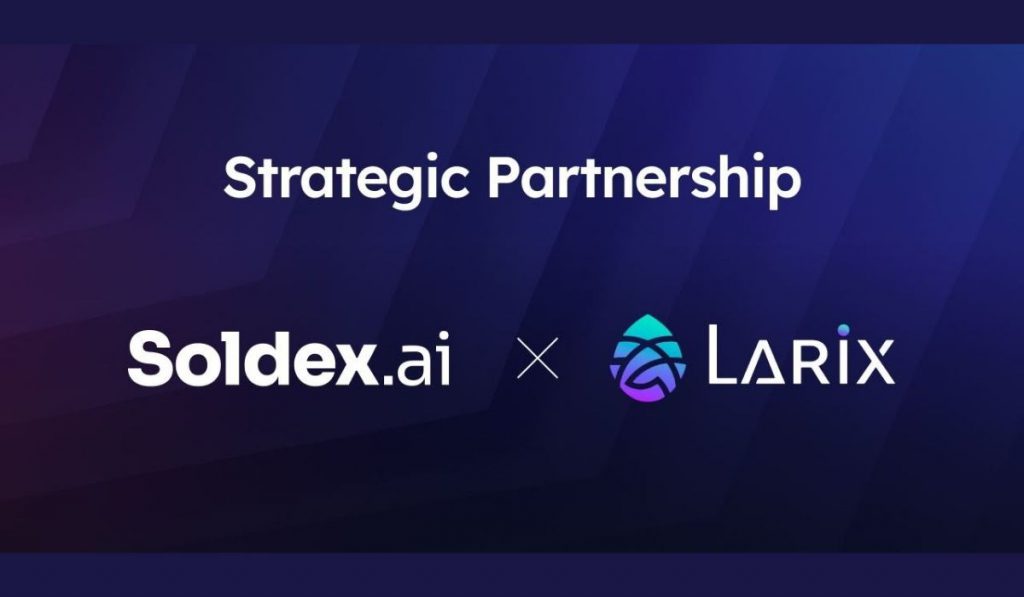 Soldex Solana built Decentralized Exchange Partners with Larix Protocol