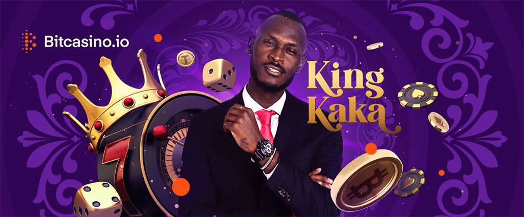 king kaka double sponsorship deal with bitcasino