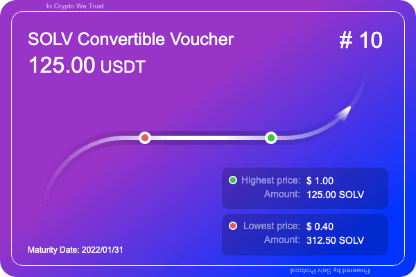 solv next era blockchain dao fundraising convertible vouchers