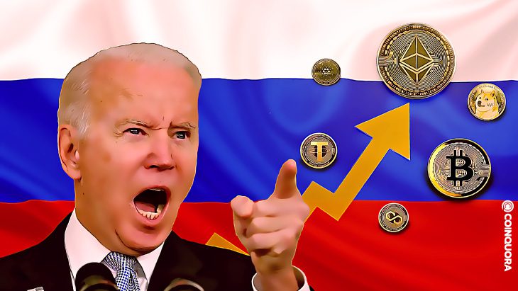 Cryptocurrencies turn positive after Biden introduces new sanctions