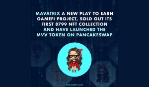 Play to Earn GameFi Project Mavatrix Sells Out First NFT Collection Now Live On PancakeSwap