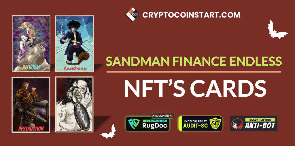 SANDMAN FINANCE ENDLESS NFTS CARDS CRYPTOCOINSTART