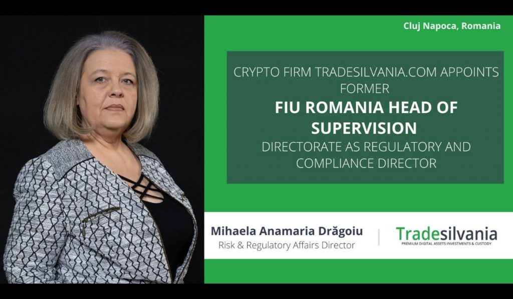 Tradesilvania Appoints Former FIU Romania Head of Supervision As New Risk Regulatory Affairs Director