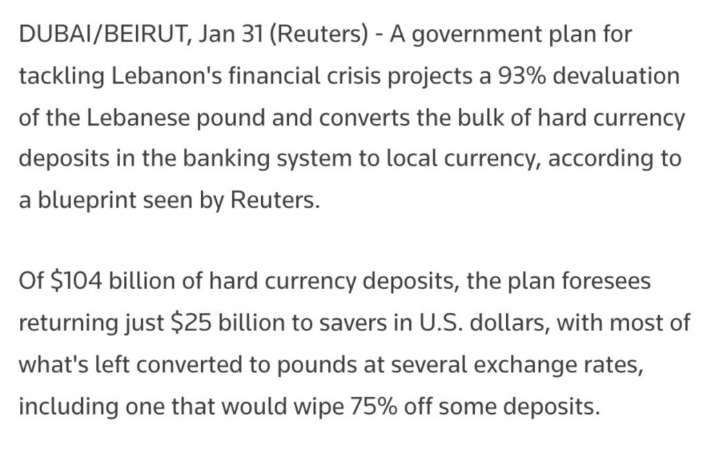 lebanon fiat debasement