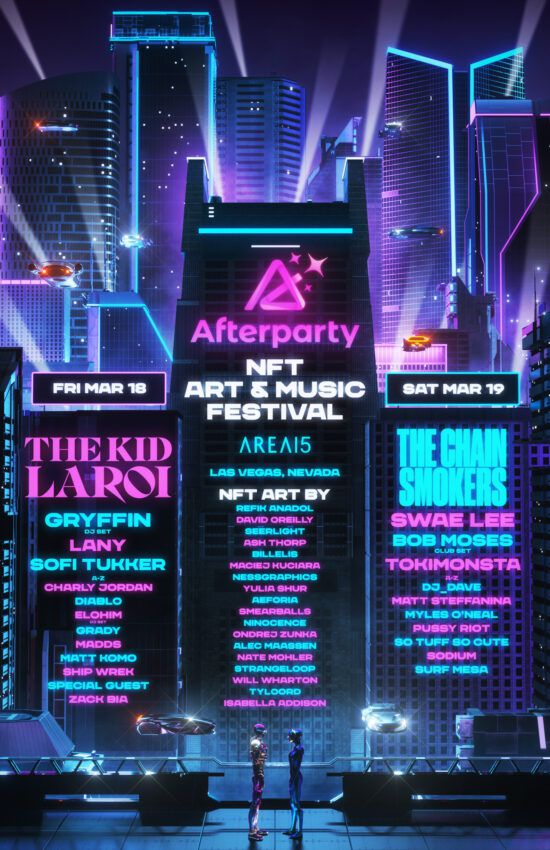 Afterparty NFT Art Music Festival Official Poster