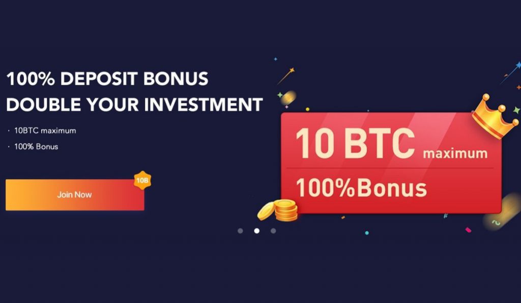 Bexplus launches 100 Bonus On USDT BTC ETH XRP LTC EOS Deposits