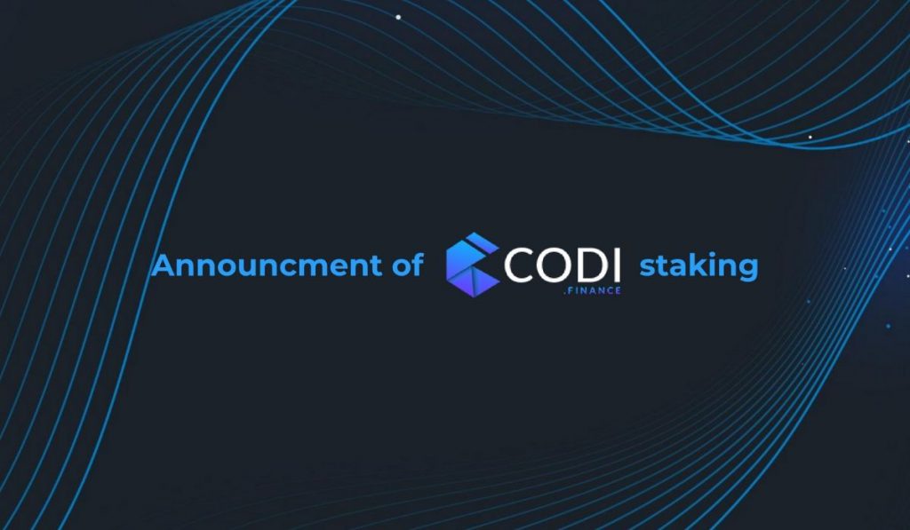 CODI Finance Launches Long Awaited Staking Feature