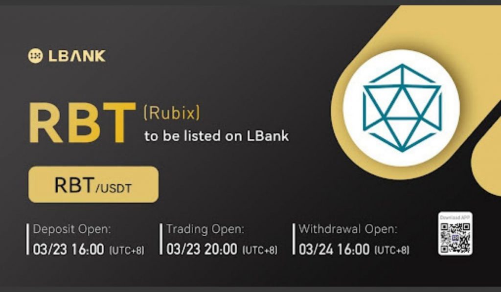 Global Trading Platform LBank Set to List Rubix RBT on March 23 2022