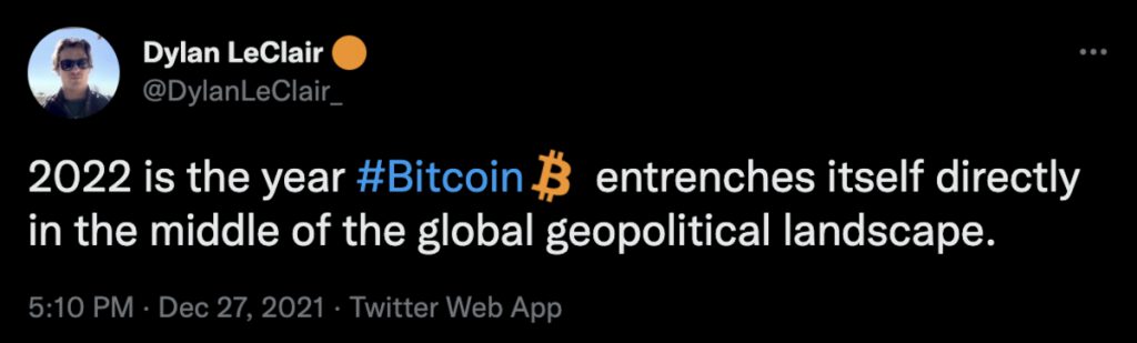 bitcoin is geopolitical