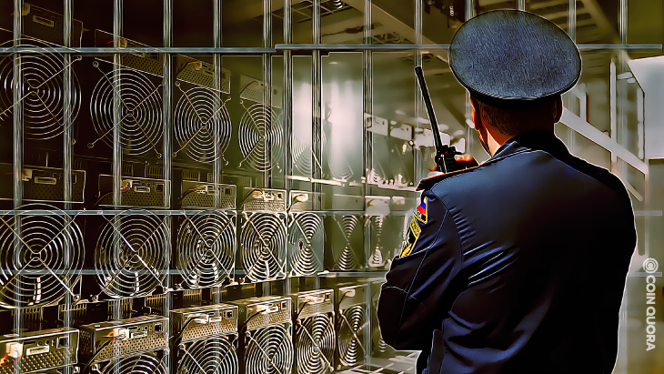 Russian authorities found an undercover Bitcoin mining farm inside