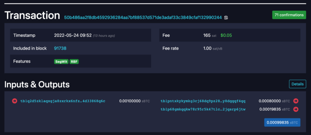 silent payment on signet