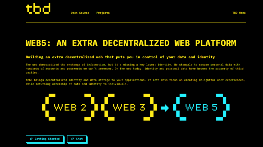 Jack Dorsey Presents Web5: Decentralized Web Based on Bitcoin Values 1 2022 06 13 11 34 31 Web5 TBD Profile 1 Microsoft Edge 850x476 1