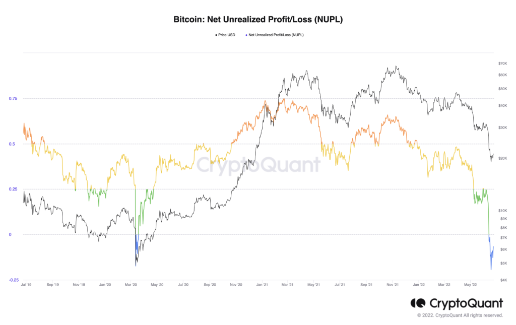 Bitcoin Net Unrealized Profit Loss NUPL