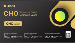 Choise.com Token CHO Listed on LBank Exchange 1