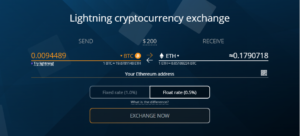 FixedFloat platform interface as featured on the website