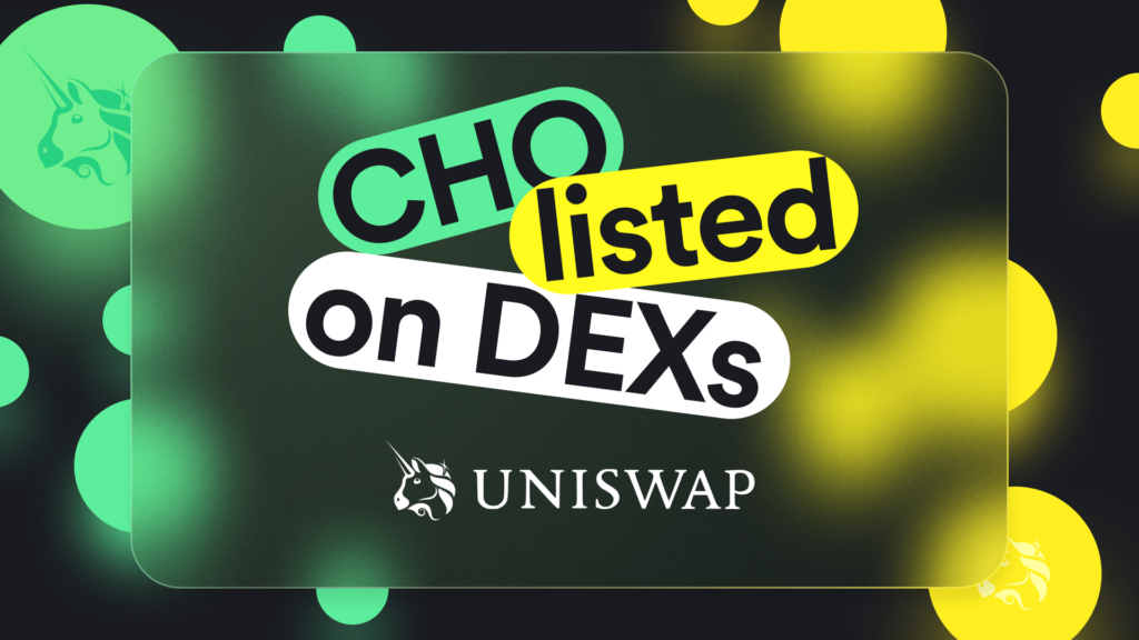 cover picture CHO on DEX Uniswap