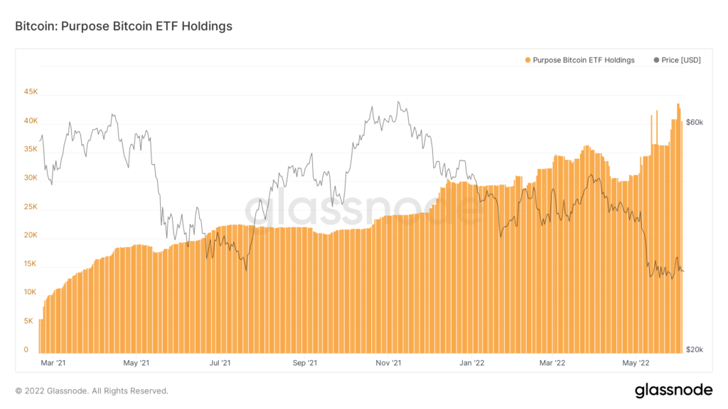 glassnode studio bitcoin purpose bitcoin etf holdings