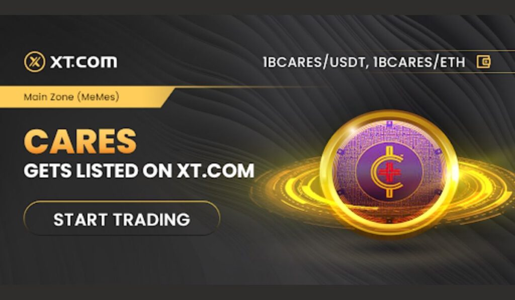 CARES 1BCARES Token Listed on XT.COM Exchange