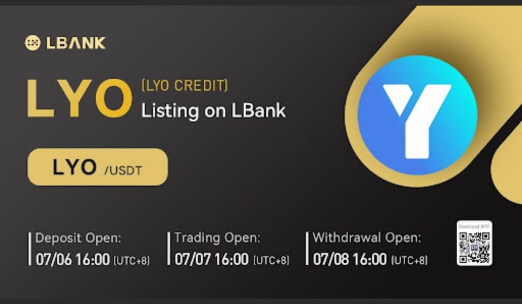 LYO Credit LYO Token Debuts on LBank Exchange 1