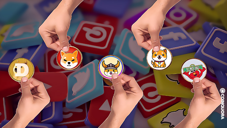 Top 5 Meme Tokens by Social Activity