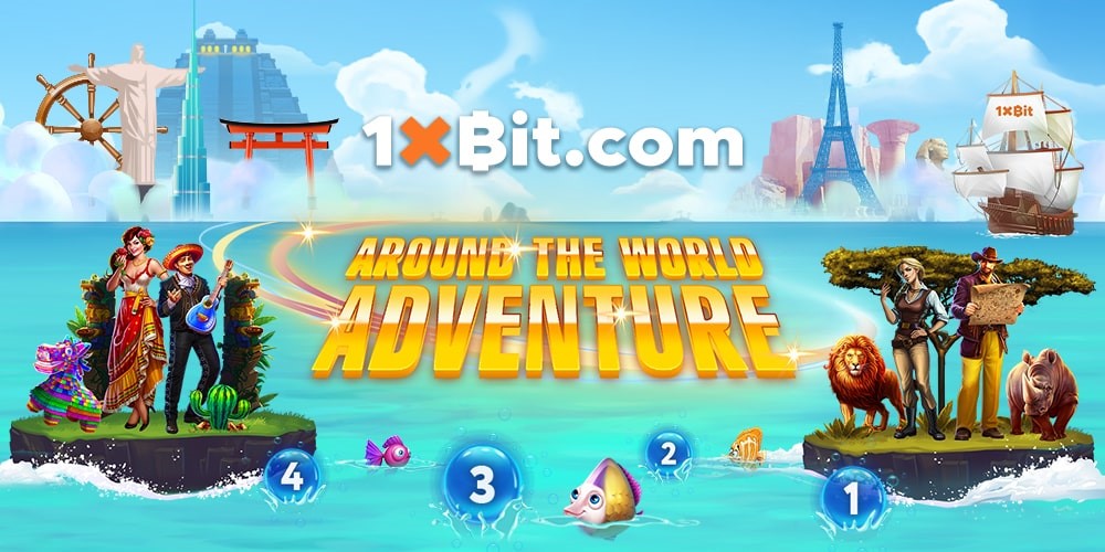 go around the world with 1xbit and win crypto