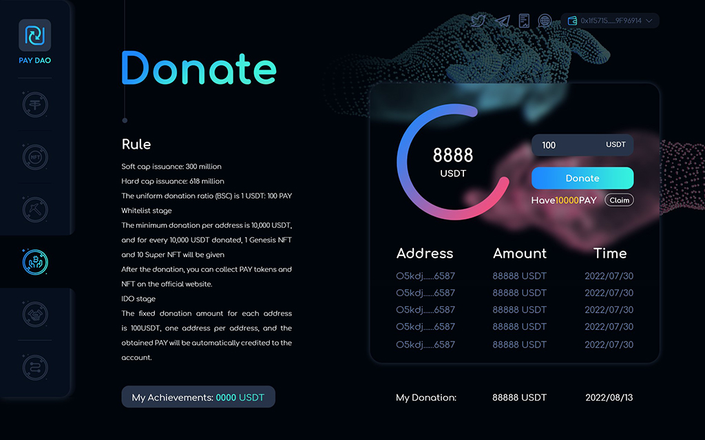 pay dao launches community donations opens to everyone 1