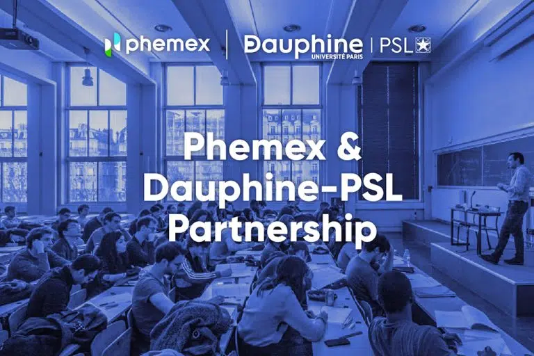 phemex partner universite paris dauphine support research defi cryptocurrency 768x512 1