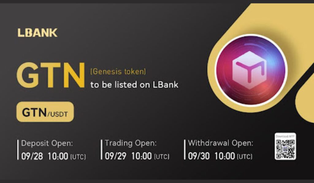 Genesis Token GTN Goes Live For Trading On LBank Exchange