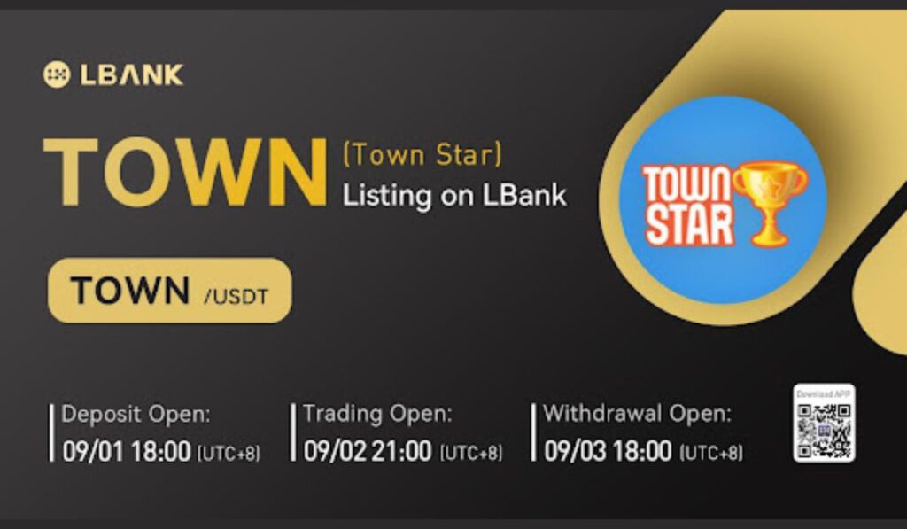 List Town Star TOWN Token Debuts On LBank Exchange 1