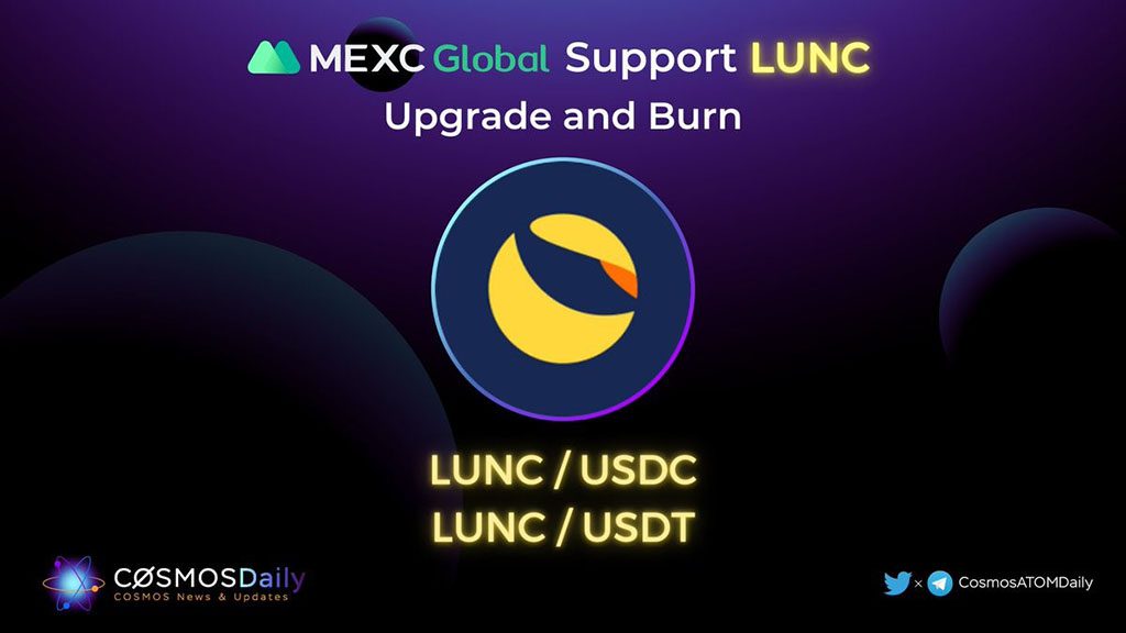 mexc support lunc upgrade burning spot trading fees 1