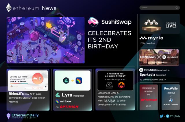 Ethereum Weekly Recap Week 36 (1/9 -7/9) - 8