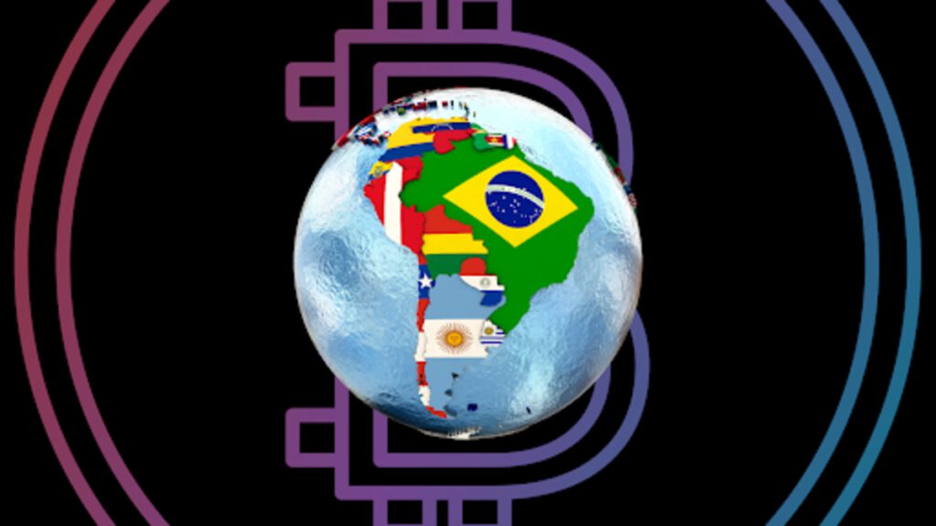 south america bitcoin adoption flag country top photo