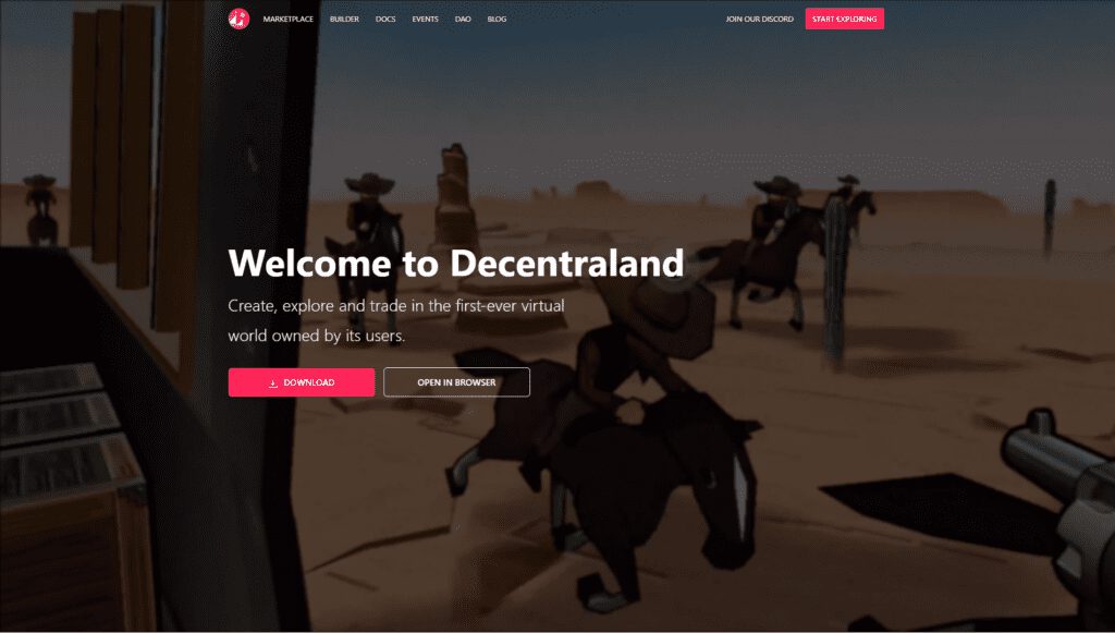 Decentraland vs. Sandbox What is Decentraland 1024x581 1