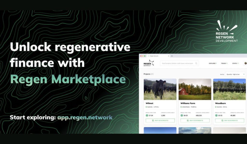 Regen Network Debuts Marketplace Application For Tokenized Carbon and Ecological Assets 1