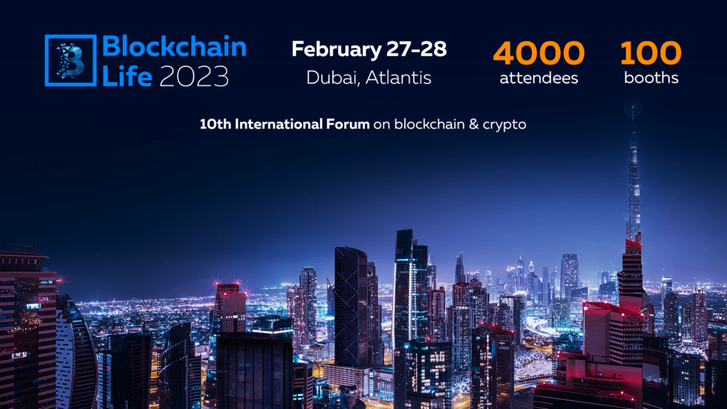 Blockchain Life Dubai Banner