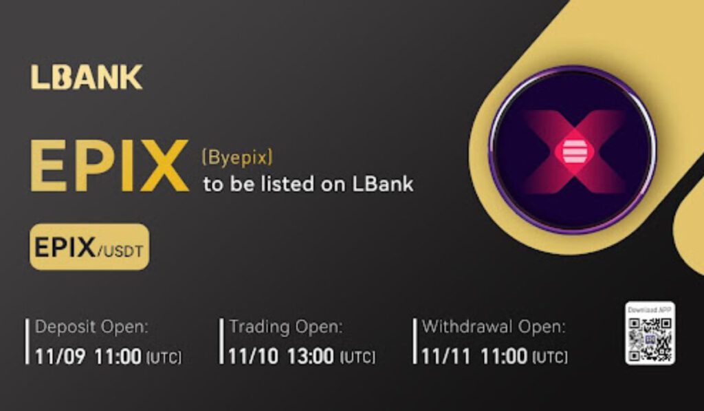 Byepix EPIX Token Listed On LBank Exchange 1