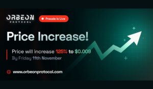 Orbeon Protocol ORBN Raises 400k in 2 Days of Presale As ATOM and MANA Struggle with Monthly Lows