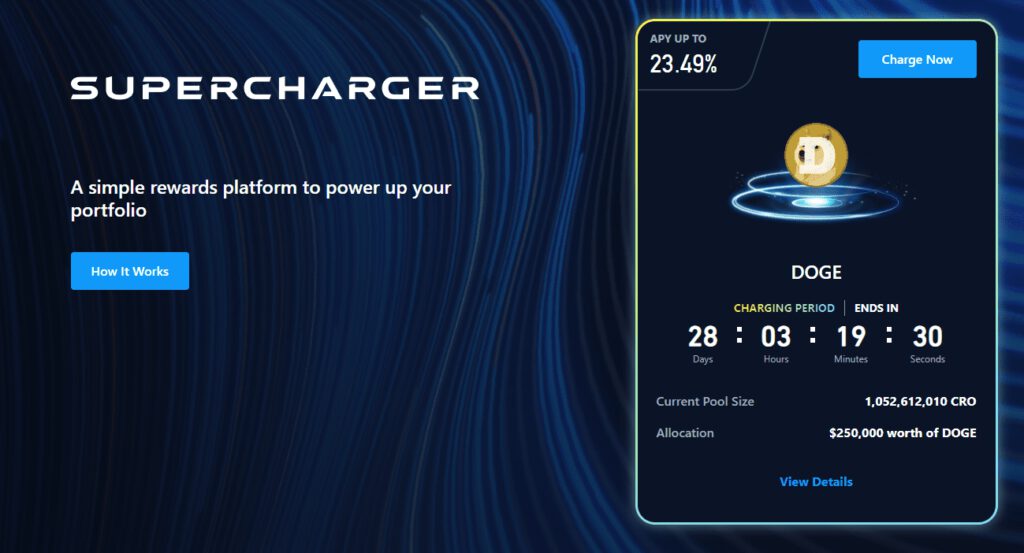 how does cryptocom supercharger work