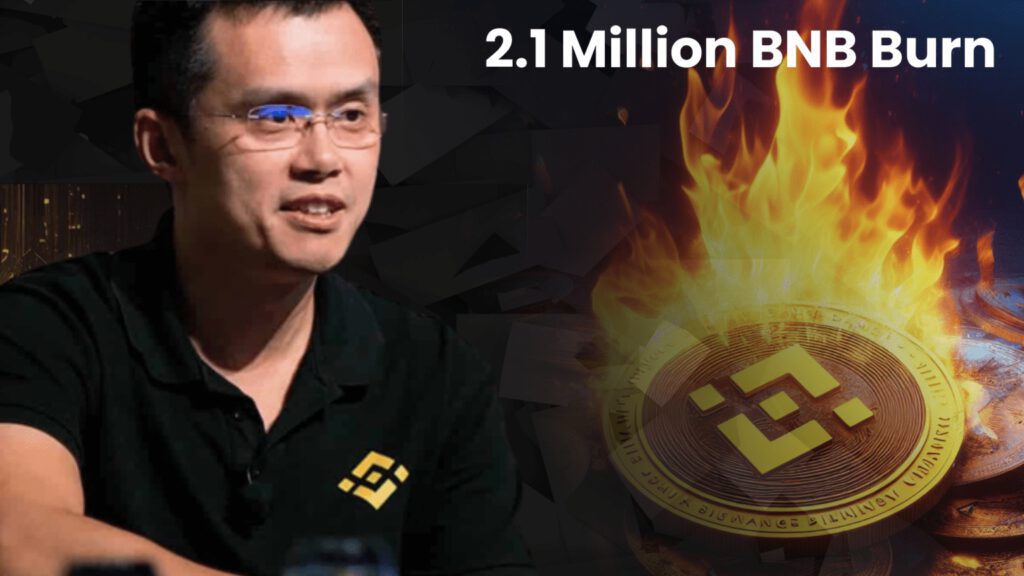 Binance CEO Marks 25th Quarterly 2.1 Million BNB Burn with Price Recovery Celebration