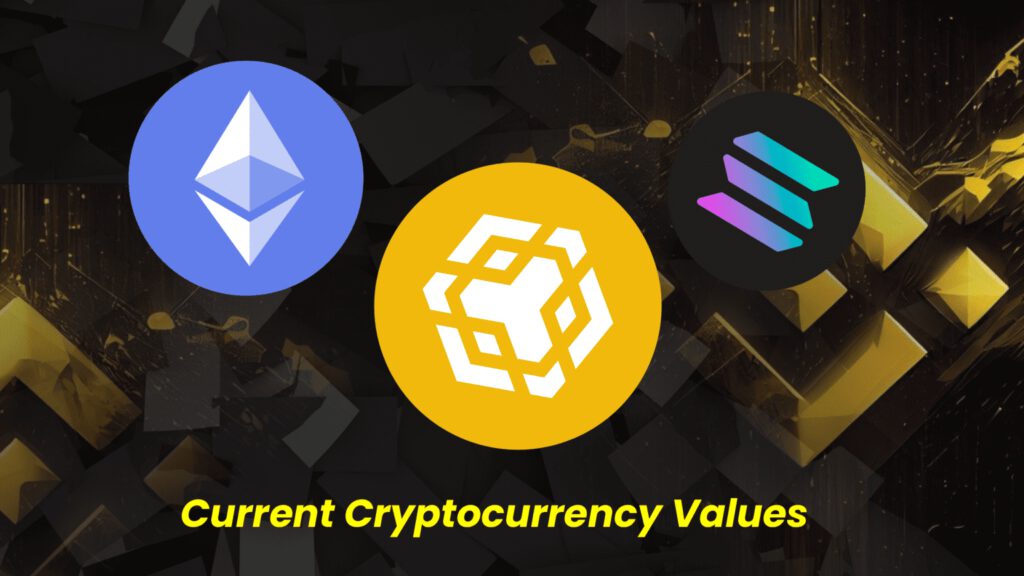 Current Cryptocurrency Values: Bitcoin, Ethereum, Solana, BNB, and Other Altcoins