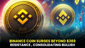 BINANCE COIN SURGES BEYOND 269